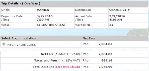 2go promo manila to bacolod|Manila to Bacolod City .